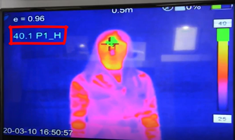 Ateş Ölçer Termal Kamera sistemi ile vücut ısısı ölçülerek tedbir alınması sağlanıyor. 